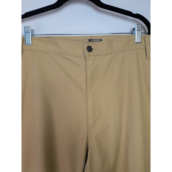 Carhartt Work Pants Mens 42x30 Rugged Flex Relaxed Fit Canvas Tan Khaki BN3109-M - Picture 6 of 16